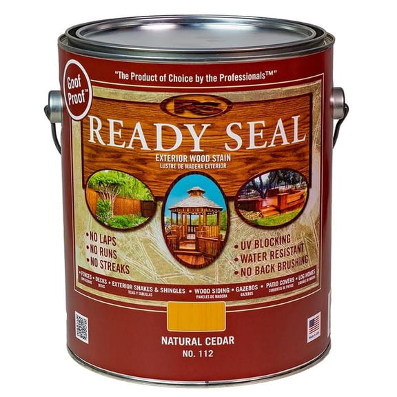 4-Pack of 1 gal Ready Seal 370012 Natural Cedar Exterior Stain & Sealer for Wood