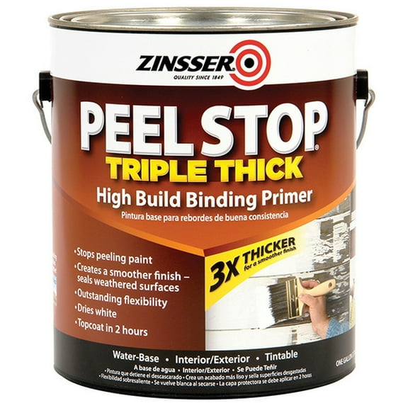 4-Pack of 1 gal Zinsser 260924 White Peel Stop Triple Thick Binding Primer