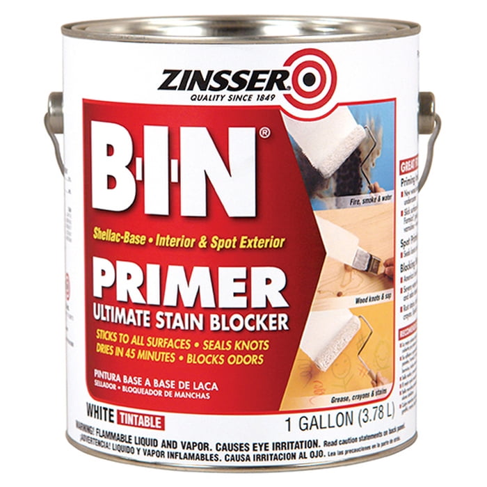 4-Pack of 1 gal Zinsser 320991 White B-I-N Shellac-Base Interior/Exterior Primer