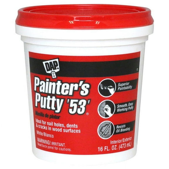 4-Pack of 1 pt Dap 12242 #53 Painter's Putty White Professional Painter's Putty