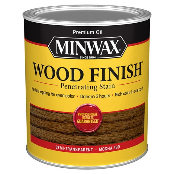 4-Pack of 1 qt Minwax 700194444 Mocha Wood Finish Oil-Based Wood Stain