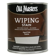4-Pack of 1 qt Old Masters 12604 Aged Oak Old Masters Oil-Based Wiping Stain