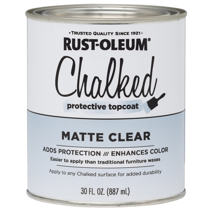 4-Pack of 1 qt Rust-Oleum 287722 Chalked Clear Ultra Matte Paint
