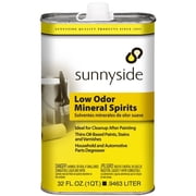 4-Pack of 1 qt Sunnyside 80332 Sunnyside Low Odor Mineral Spirits