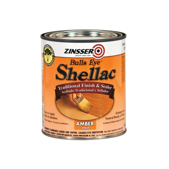 4-Pack of 1 qt Zinsser 704 Amber Bulls Eye 3LB Shellac