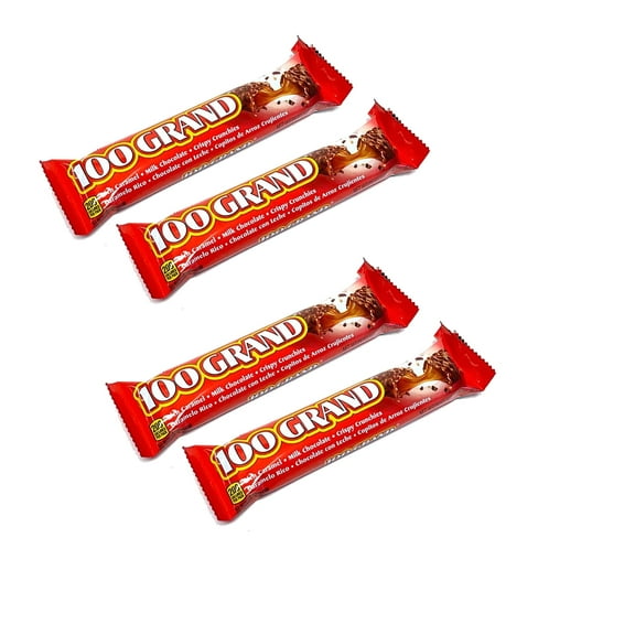 4 Pack of 100 Grand Bar Milk Chocolate 1.5 oz