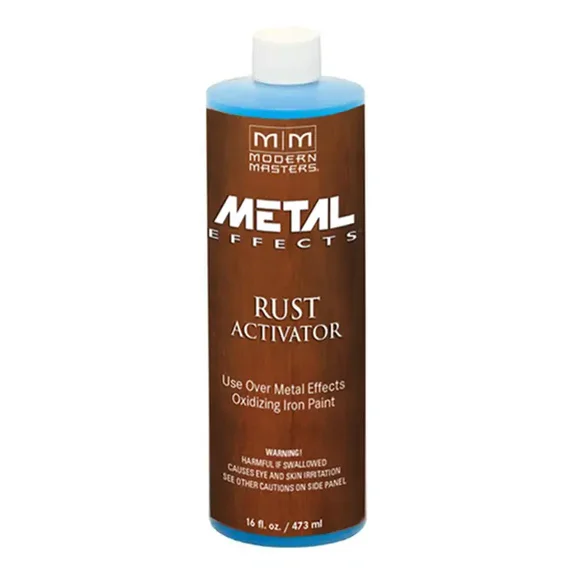 4-Pack of 16 oz Modern Masters PA904 Translucent Blue Metal Effects Rust Activator