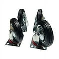 thumbnail image 1 of 4-Pack of 3" Small Solid Rubber Casters (2 Swivel and 2 Fixed), 1 of 4