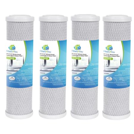 4 Pack of Compatible Filters for Pentek CFB-PB10 Water Filter Gallons