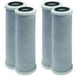 4 Pack of Compatible Filters for RV Trailer Camper Fresh Water 10 Carbon Paper Filter SHURflo 155002-43 by CFS