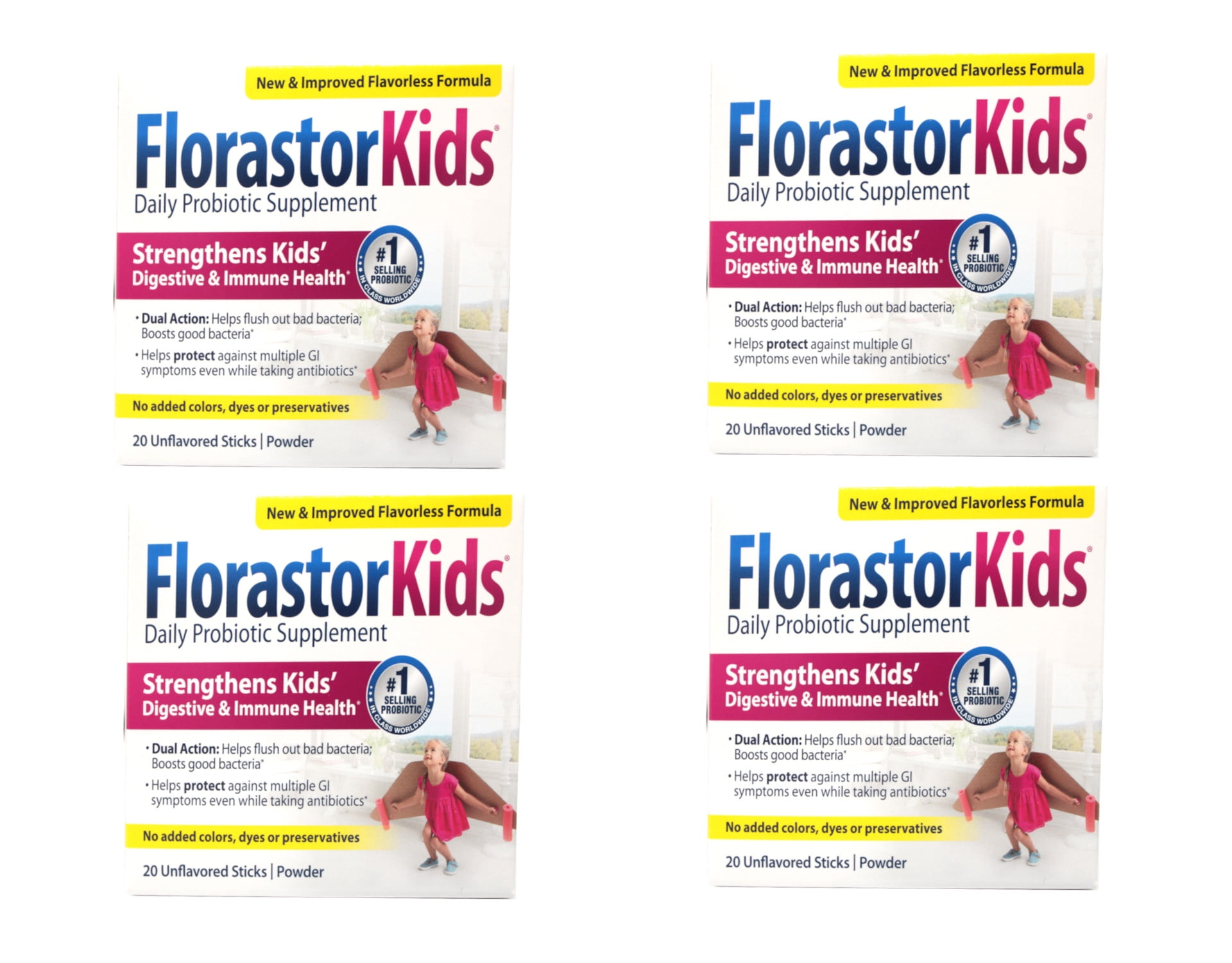 4 Pack of FLORASTOR KIDS PACKETS 20/BOX 1EA - Walmart.com