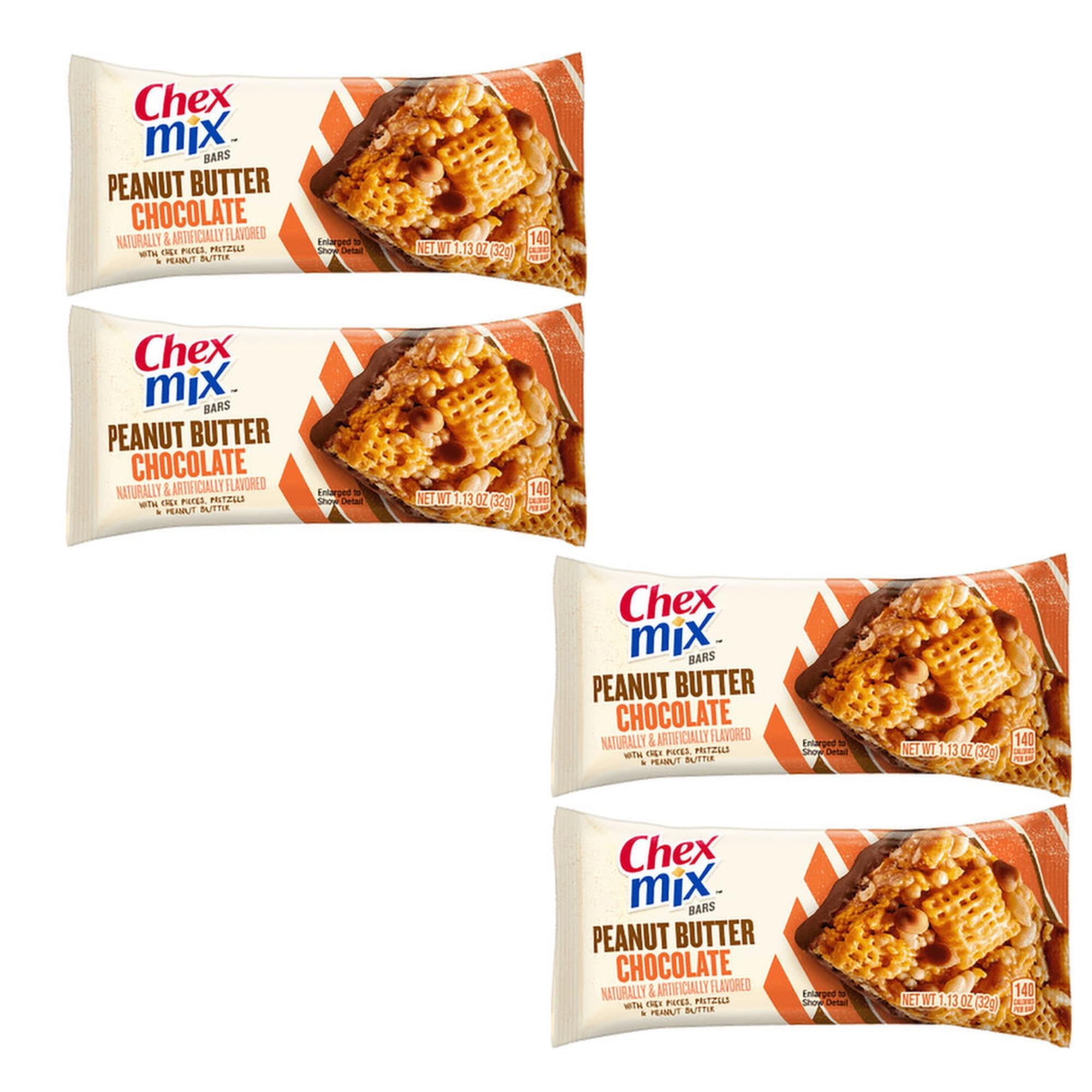 4 Pack of Healthy Chex Mix Peanut Butter Chocolate Treat Bars 1.13 Oz a Bar Buy From RADYAN