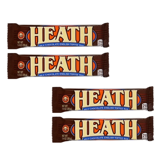4 Pack of Heath Bar - with Milk Chocolate English Toffee | 1.4 Oz a Pack | Buy from RADYAN
