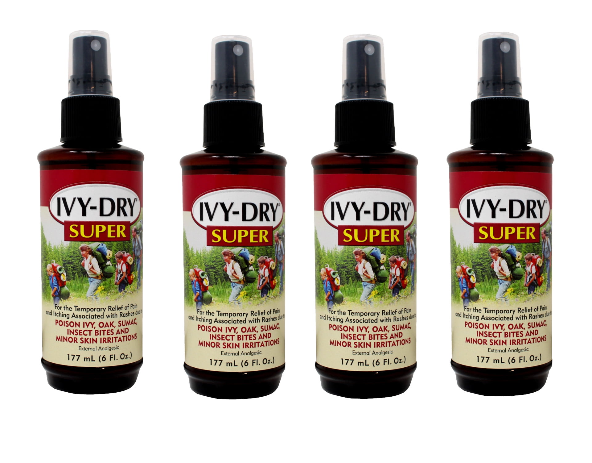 4 Pack of Ivy-Dry Super Itch Relief Spray 6 Ounce - Walmart.com