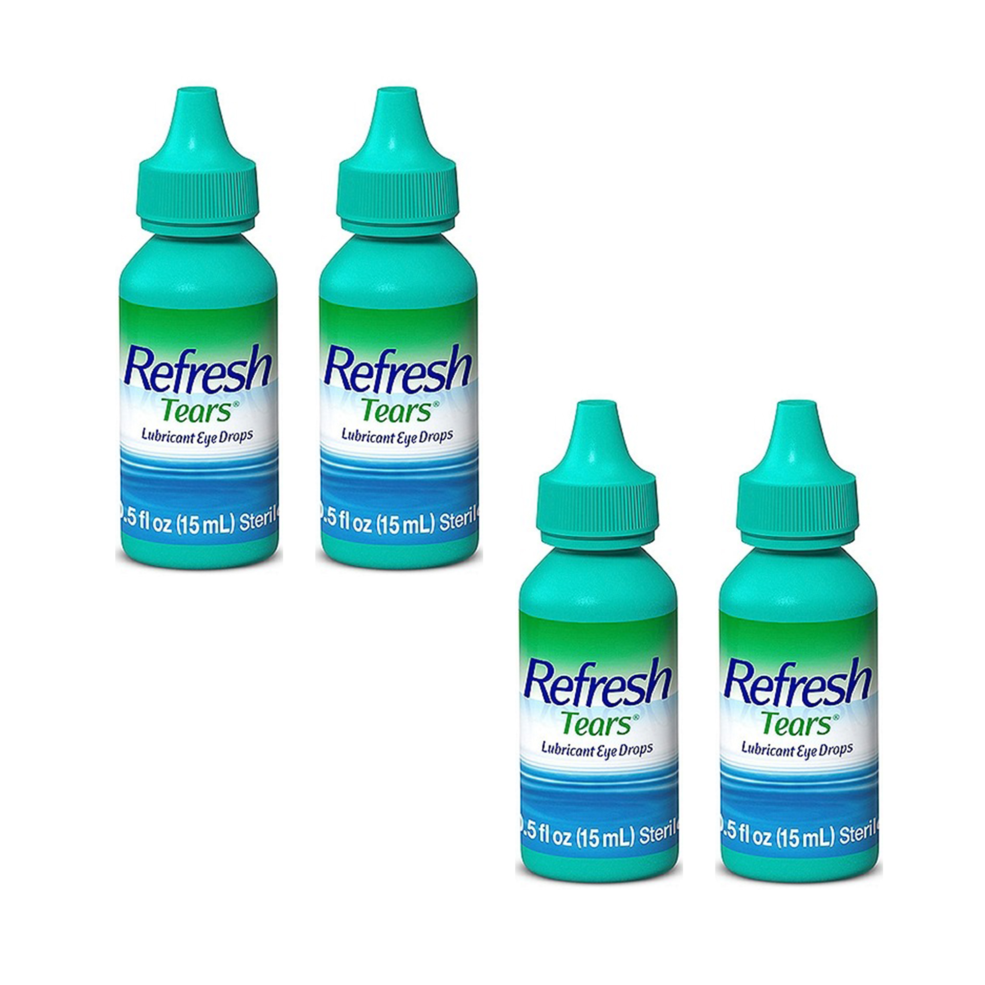 4 Pack of Refresh Tears Lubricant Eye Drops Drops for dry eyes 0