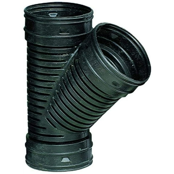 Advanced Drainage 45 Deg. Ads Wye Corrugated Polyethylene - Pack of Three, 4 in.