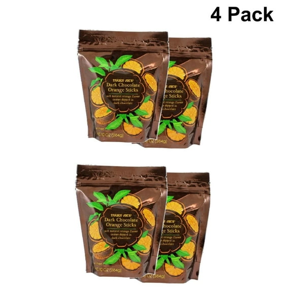 4 Pack of Trader Joe’s Dark Chocolate Orange Sticks | 10 Oz | Buy From RADYAN