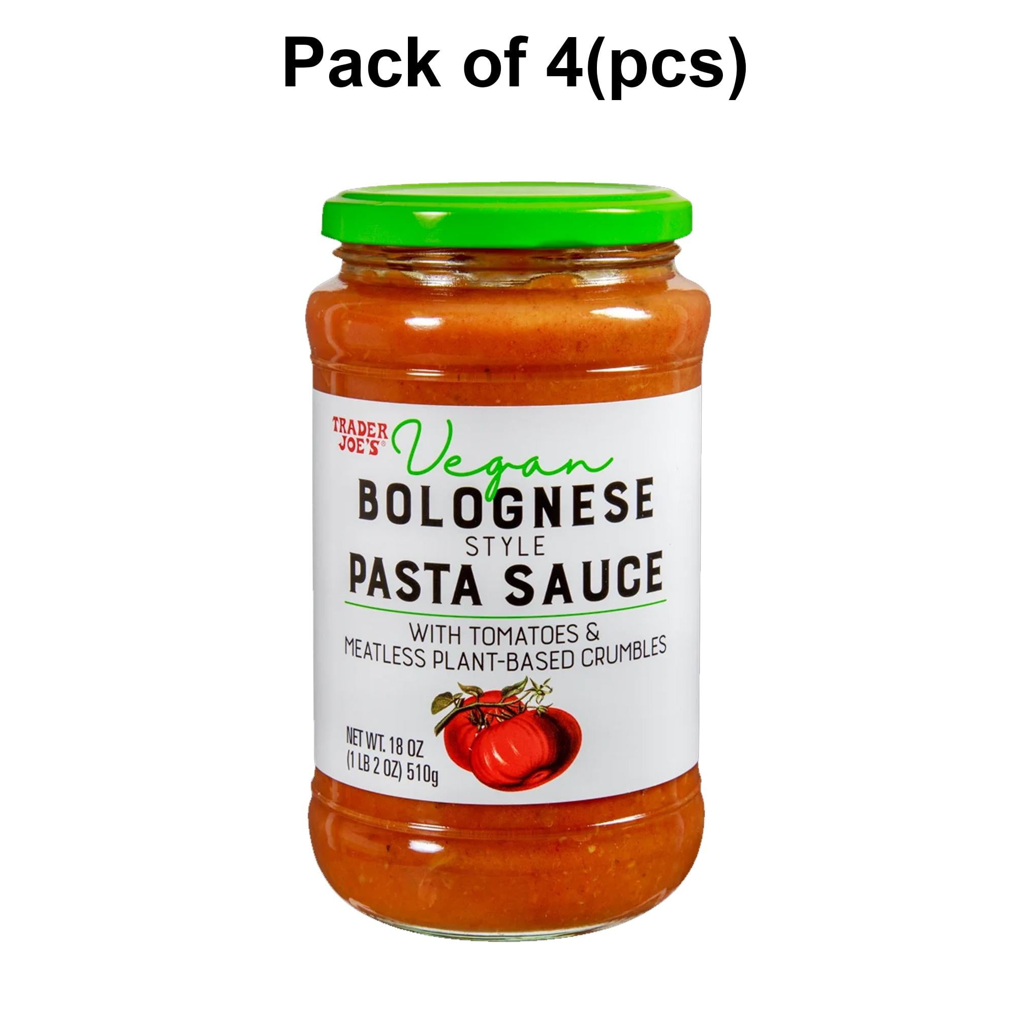 4 Pack of Trader Joe’s Vegan Bolognese Style Pasta Sauce Savory Vegan