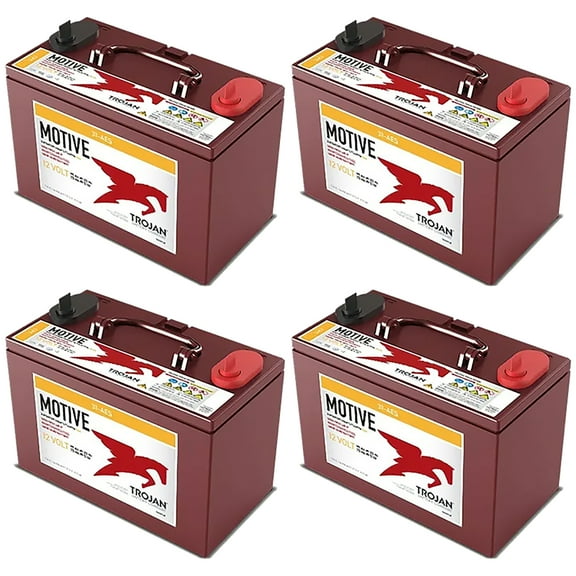 4 Pack of Trojan 31-AES-DC 12V Superior Deep Cycling VRLA AGM Batteries
