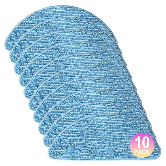 4 Pack or 10 Pack Mop Cloth Replacement for bObsweep PetHair SLAM Vacuum Microfiber Rag Blue