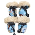 thumbnail image 1 of 4 Pack/set Anti Slip Shoes For Dogs Pet Winter Rain Boots Set Cotton Flannelette Cartoon Waterproof, 1 of 5