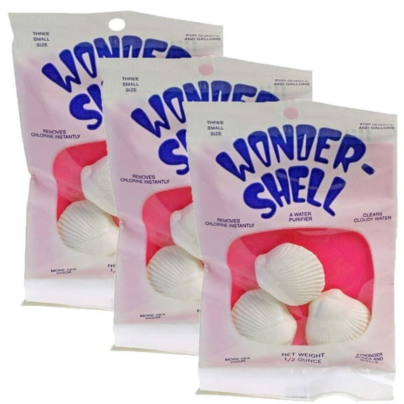 4 Packages Weco Wonder Shell Natural Minerals 3 Pack, Small - Total of 12 shells