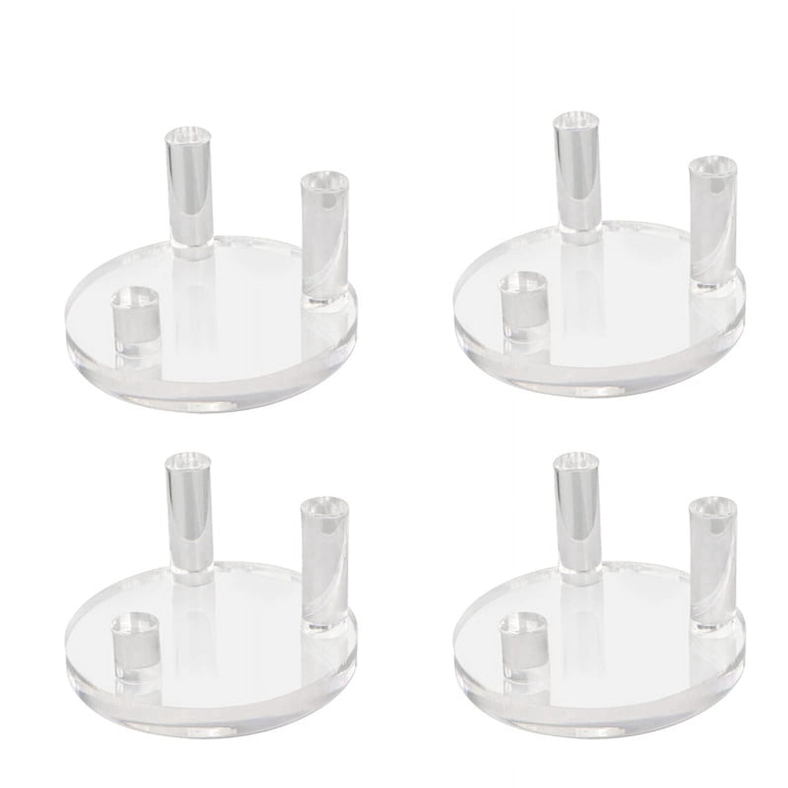 4 Packs 1.9Inch Rock Display Stand, Three- Square Acrylic for Rocks ...