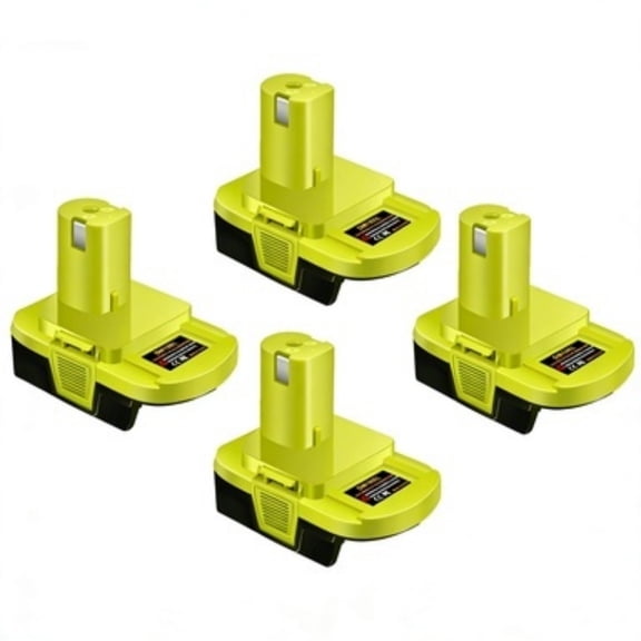 4 Packs 18V Li-ion Battery Adapter Portable Charging Station, Job Site Power Supply Compatible with 20V and 18V Cordless Tools (Battery Not Included)