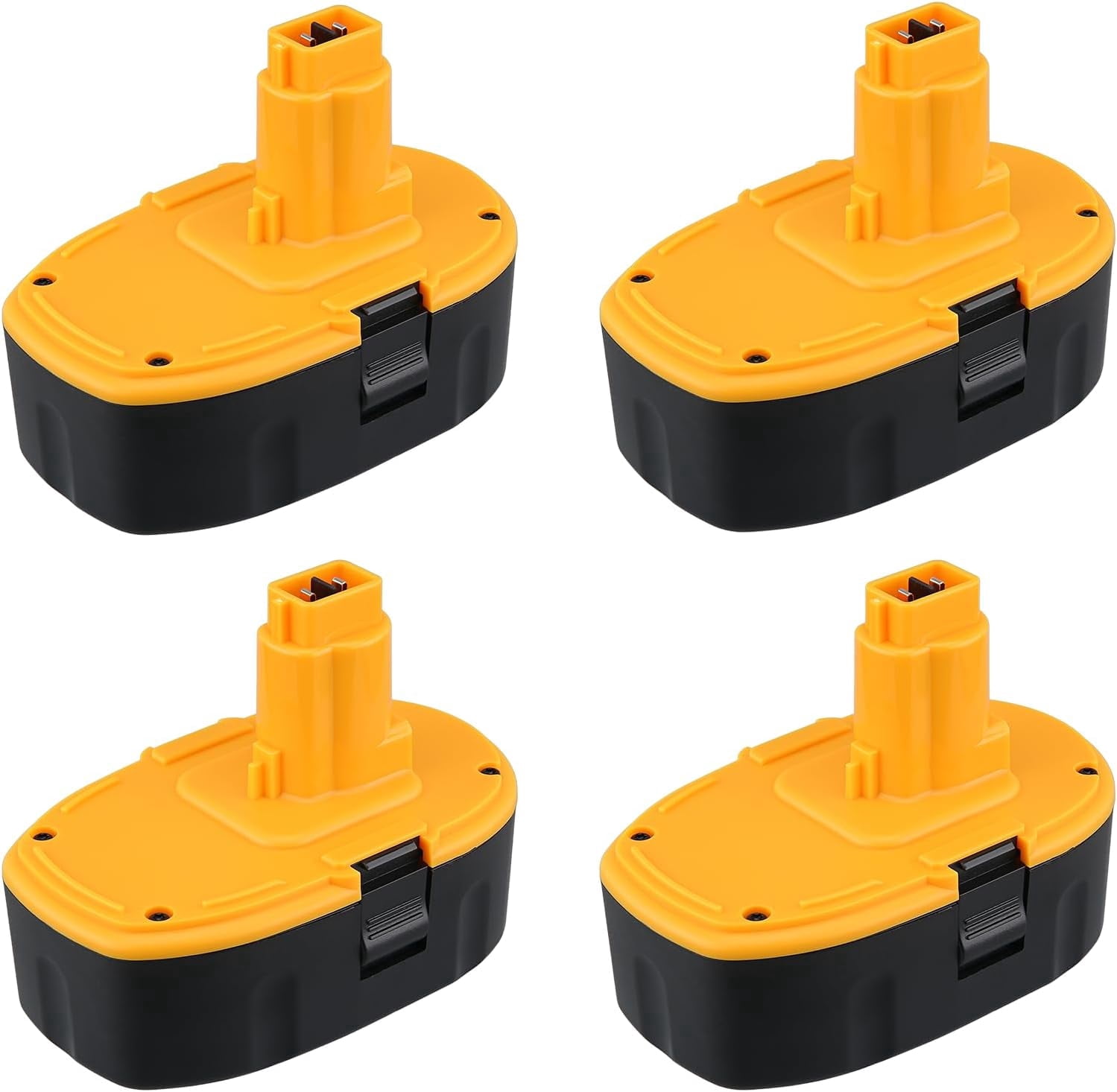 4 Packs 18V Replacement Battery for DeWalt DC9096 18 Volt DE9096 DC9098 DE9098 DE9098 DW9096 DW9095