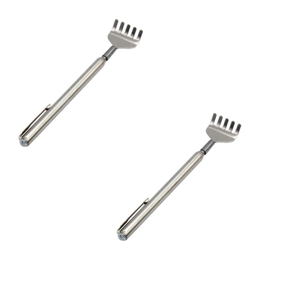 4 Packs 2pcs Extendable Stainless Steel Back Scratcher Pen Shape Massager for Itchy Skin Relief - Portable Tickler Tool for Shoulders Elbows