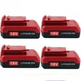thumbnail image 1 of 4 Packs 3.0Ah Replacment for Porter Cable 18V Battery Lithium Compatible with Porter Cable 18 Volt Battery PC18B PC188 PC18BL PC18BLX PC18BLEX PCXMVC Cordless Power Tools, 1 of 12