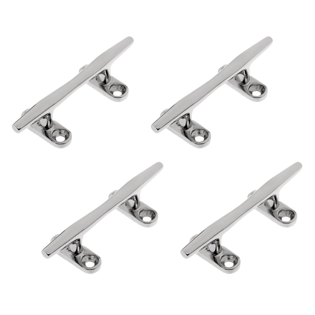4 Packs 316 Stainless Steel Boat Cleat Hardware Anchor Line Holder