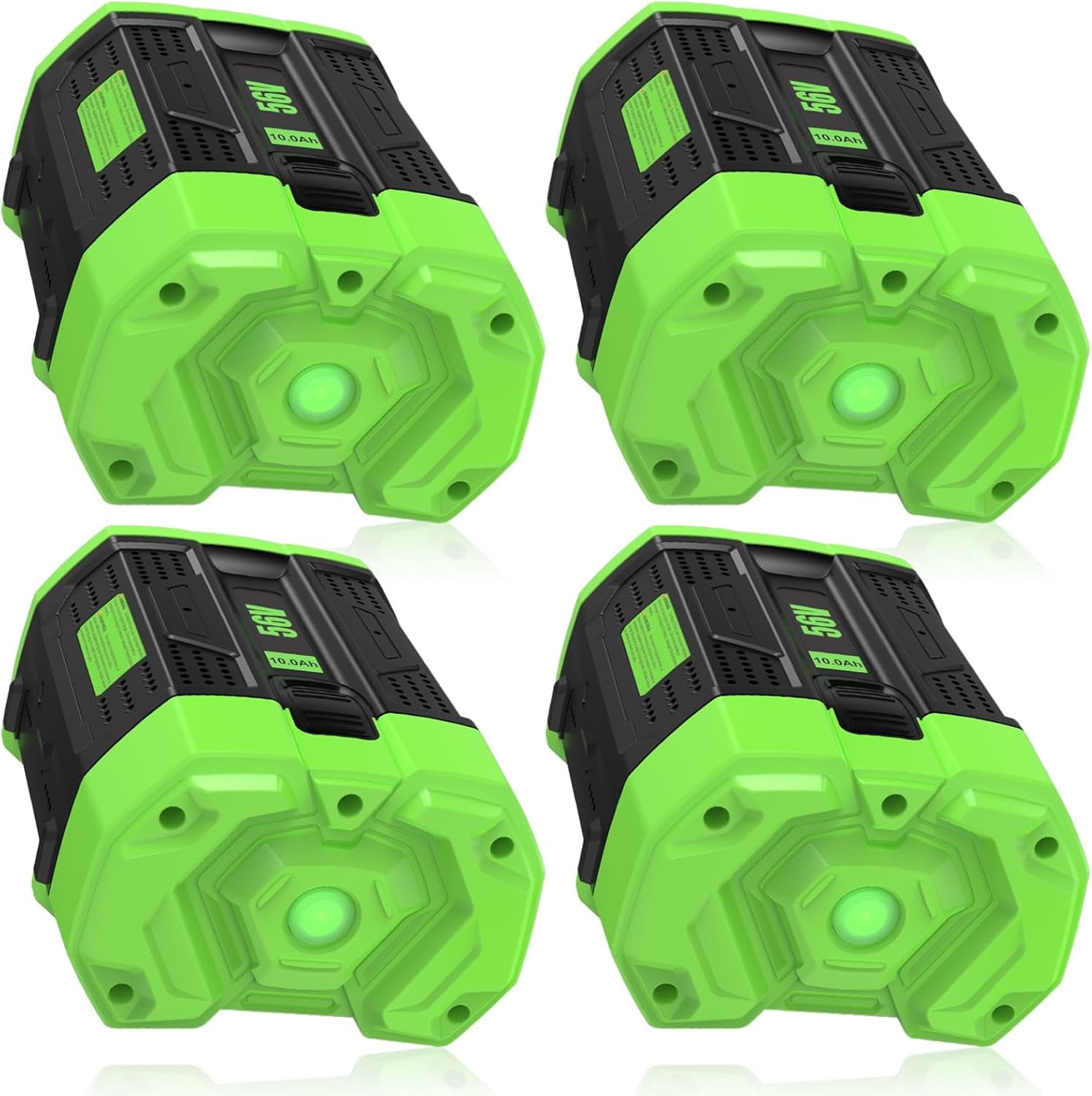 4 Packs 56V 10.0Ah Batteries Replacement for EGO Battery BA4200 BA4200T BA2800T BA2800 BA1400T Compatible with EGO Power Tools