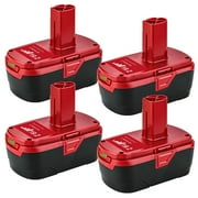 4 Packs 6.0Ah Diehard C3 Replacement for Craftsman 19.2 Volt Battery 11375 11376 130279005 1323903 130211004 315.115410 315.11485 315.pp2011