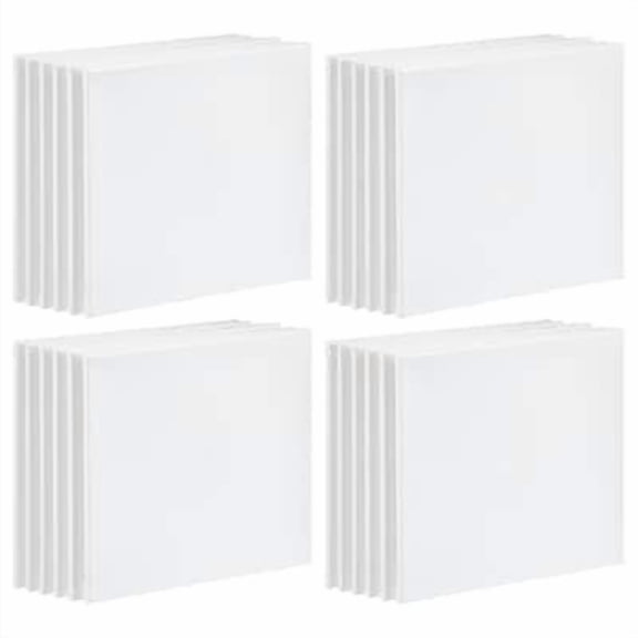 6 Count (24 total) 14” x 14” Super Value Canvas by Artist's Loft Necessities - Acid Free Cotton Canvas for Paint - Acrylic - & Oils - Bulk 4 Pack