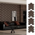 thumbnail image 1 of 4 Packs Acoustic Wall Panels - Self-Adhesive 3D Wood Slat Wall Panel- Peel and Stick Sound Absorbing Panels for Noise Reducing - Feature Wall Decor for Home & Office, 1 of 9