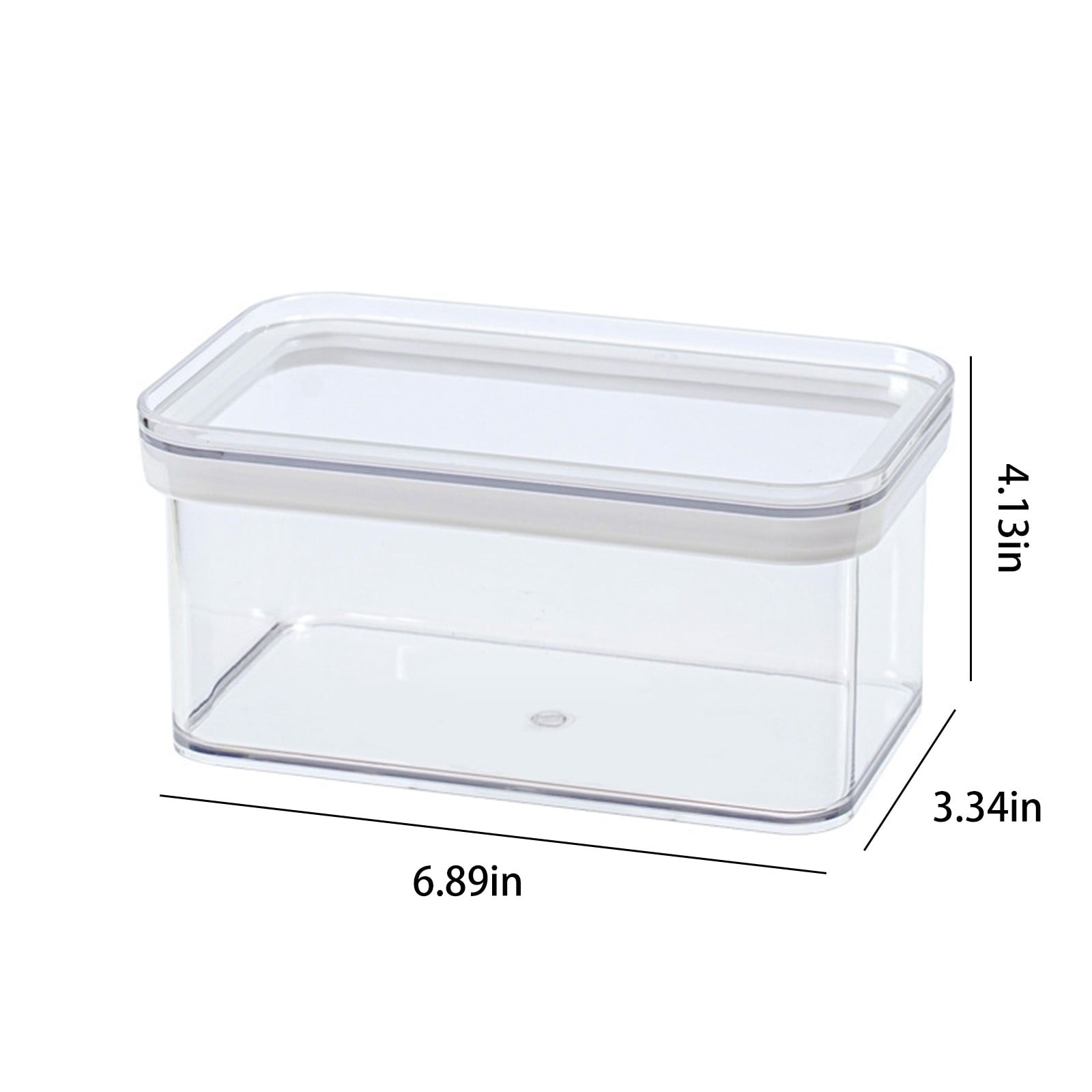 4 Packs Airtight Food Storage Container 3.4L Clear Plastic Cereal Organizer for Pantry Kitchen with Lids Leak Proof BPA Free for Flour Rice Pasta Snacks Coffee Tea Dry Food Storage