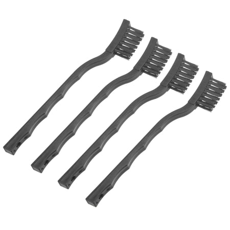 4 Packs Anti Static ESD Brush Plastic Handle Nylon Lab Cleaning Brushes for Electronics 15x30mm Bristles