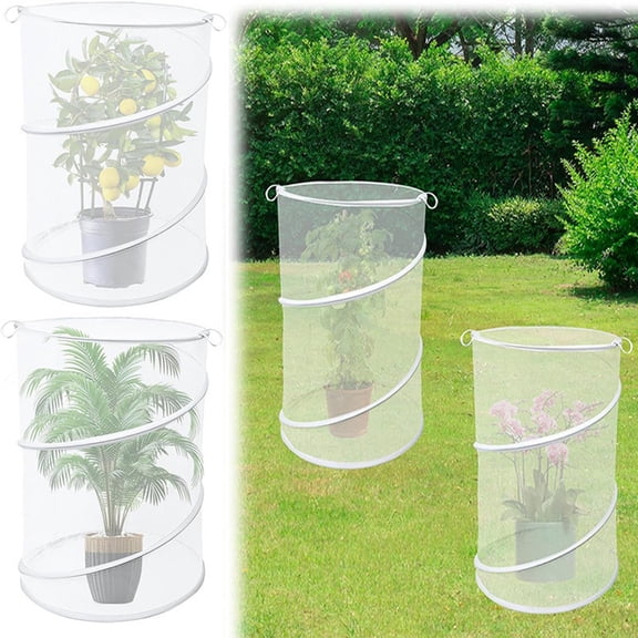 4 Packs Barrier Netting Plant Protective Covers - Breathable Mesh Durable Reusable Garden Plant Covers For Wind Rain Pest Protection - For Garden Yard Greenhouse Outdoor