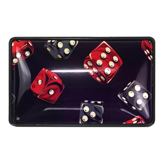 4 Packs Black Red Casino Dices Crystal Glass Cabinet Knobs Drawer Handles for Kitchen Cabinets Dresser Cupboard Wardrobe Pulls Handles