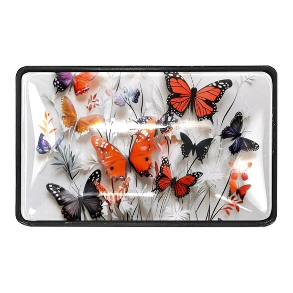 4 Packs Butterfly and Florals Crystal Glass Cabinet Knobs Drawer Handles for Kitchen Cabinets Dresser Cupboard Wardrobe Pulls Handles