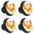 4 Packs Knob, 1.37" (35 mm) Diameter Drawer Knobs, Cantaloupe