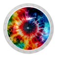 4 Packs Knobs Decorative, Colorful Tie Dye Kitchen