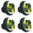 4 Packs Pulls Handles, Pear Dresser Drawers Knobs,