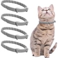 thumbnail image 1 of 4 Packs Cat Calming Collar for Cats Pheromone Collar Efficient Relieve Reduce Anxiety Stress Pheromones Calm Relaxing Comfortable Collars Long-Lasting 30 Days Adjustable Breakaway Design Gray, 1 of 8