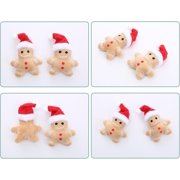4 Packs Catnip Toys Interactive Toy Costume Plush Christmas Gingerbread Man Cat Toys