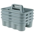thumbnail image 1 of 4 Packs Cleaning Storage Caddy with Handle, Grey, Cleaning Supplies Organizer Caddy, 1 of 7