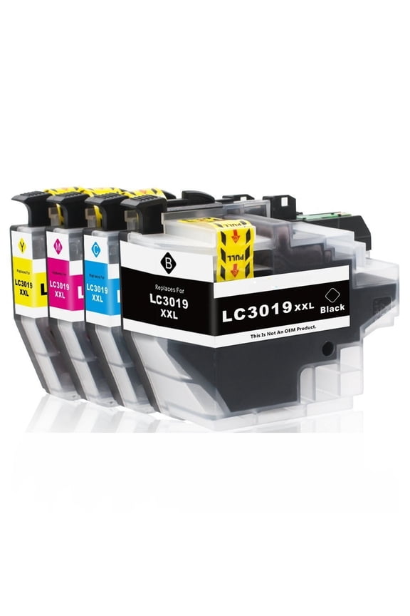 4 Packs Compatible Brother LC3019 High Yield Ink