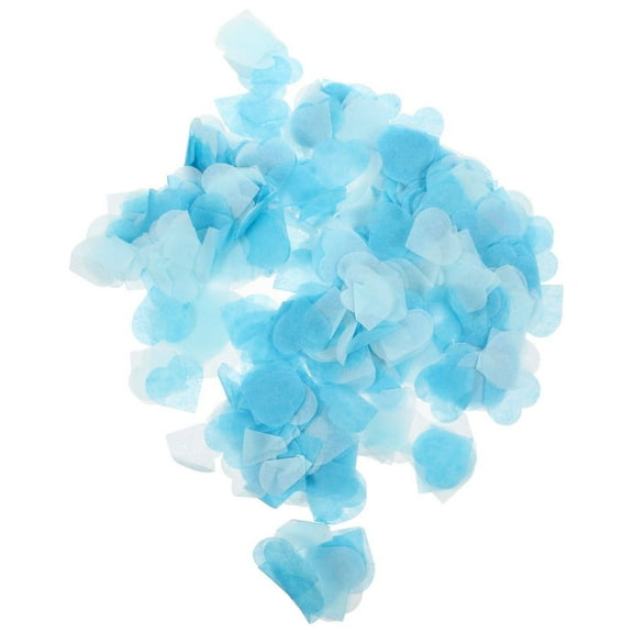 HEMOTON Sky-blue Paper Confetti for Decoration Valentine Party Supplies Lightweight Portable 4 Packs