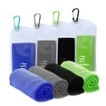 thumbnail image 1 of 4 Packs Cooling Towel (40"x12"), Ice Towel, Soft Breathable Chilly Towel, Cooling Towels for Neck, Microfiber Towel for Yoga, Sport, Running, Gym, Workout, Camping, 1 of 12